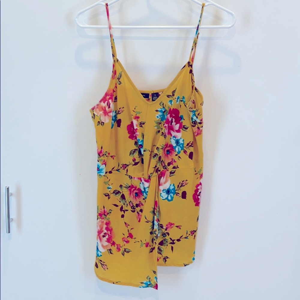 Halogen asymmetric tank blouse